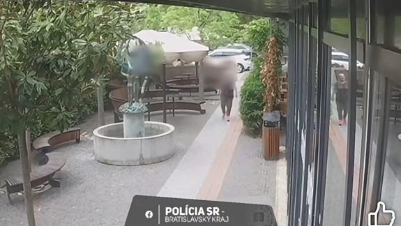 Agresívny muž: Najskôr nadával zamestnancom predajne, potom zhodil z podstavca sochu na fontáne
