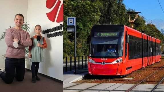 VIDEO: Vo vianočnej električke budete počuť hlas 7-ročnej Karolínky a Vinczeho hlas zaznie už na každej zastávke