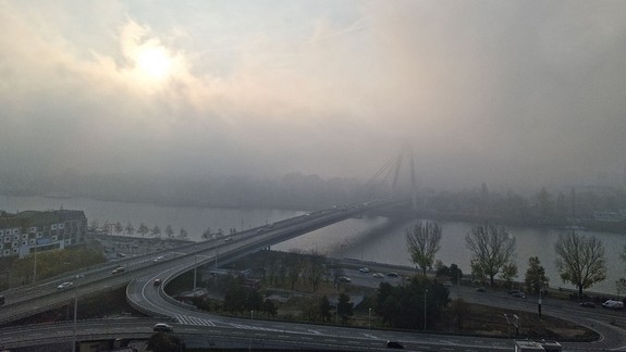 FOTO: Z Bratislavského hradu by ste dnes ráno viaceré dominanty mesta skrátka nevideli...