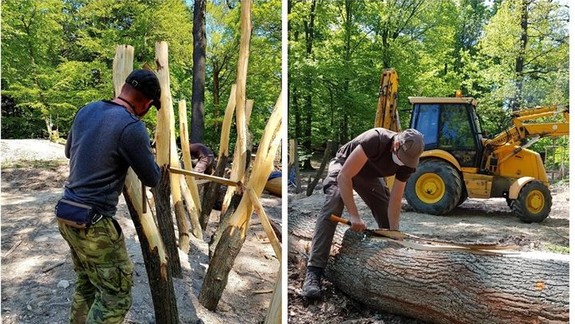 FOTO: Na Kamzíku pracovníci Mestských lesov vytvorili prírodné "šantisko"...