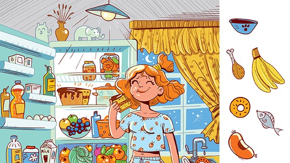 Nájdi predmety na obrázku  (časť. 4)