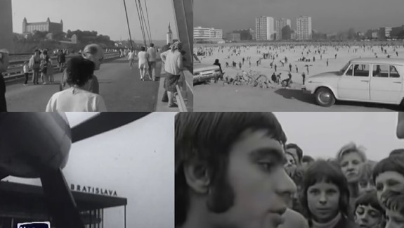 VIDEO: Neprejazdné Trnavské mýto, Nepela ako superstar či preplnený Štrkovec - aj takáto bola Bratislava v roku 1972...