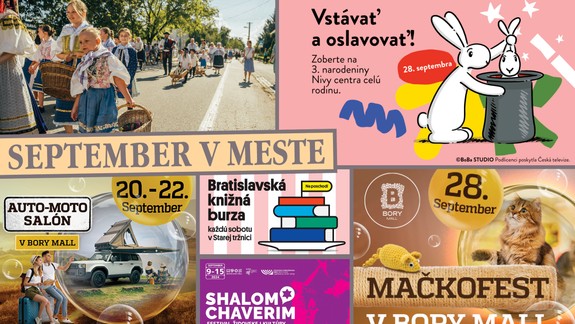 SEPTEMBER V MESTE: Vyberte si zážitok na víkend aj všedný deň