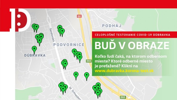 Vynikajúca pomôcka: Dúbravčania môžu online sledovať, koľko ľudí čaká na ktorom odbernom mieste