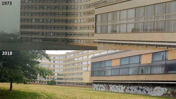 FOTO a VIDEO: Verili by ste, že tieto dve fotografie ružinovskej polikliniky od seba delí 45 rokov?