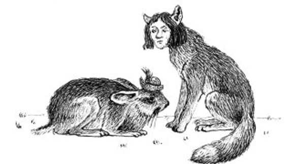 Zakliati zaľúbenci – zajac s poľovníckym klobúkom a líška s ľudskou tvárou vraj behajú po lese