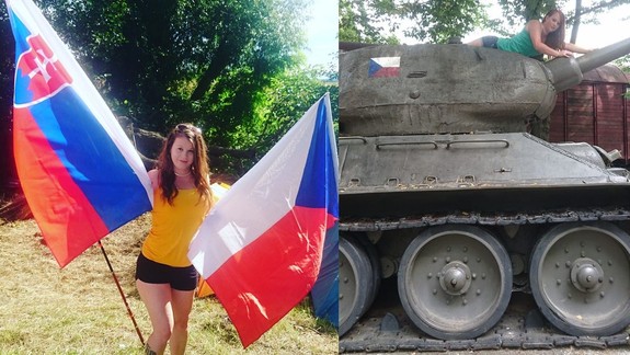 NECHUTNÉ VIDEO: Adriana M. alias Sheila Sz. opäť provokuje - pred Markízou spálila vlajku EÚ a vyhráža sa aj prezidentke!