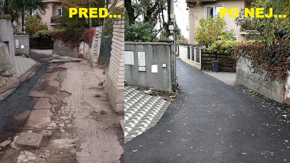 FOTO: Nové Mesto reaguje na katastrofálne vyzerajúcu rekonštrukciu Suchej ulice aj aktuálnymi fotografiami