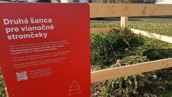 Udržateľný zber vianočných stromčekov prichystali aj v Petržalke - na jej území bude 87 ohrádok