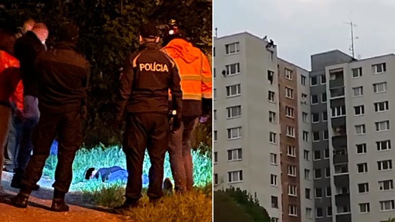 VIDEO: Tragédia na Ševčenkovej - hasič sa snažil zachrániť ženu, ale tá vypadla z 11. poschodia