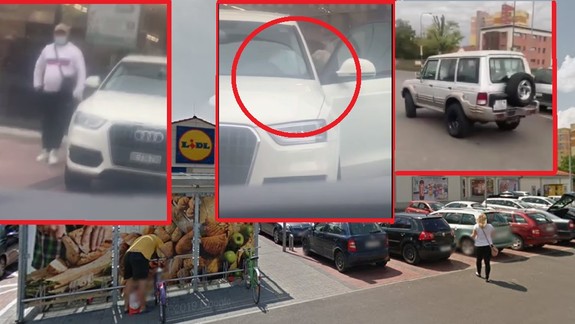 VIDEO: Neznámy muž si dovolil za bieleho dňa na parkovisku pred hypermarketom neuveriteľnú drzosť!