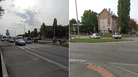 Zrážka motorkára s cyklistom na križovatke Račianska - Černockého sa skončila ťažkými zraneniami oboch...
