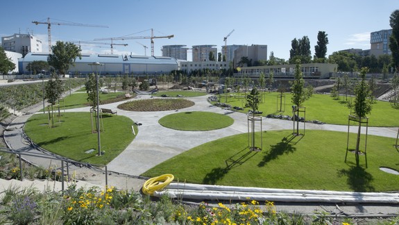 FOTO: Park Jama v lokalite Tehelné pole dokončujú. Vieme, kedy ho otvoria