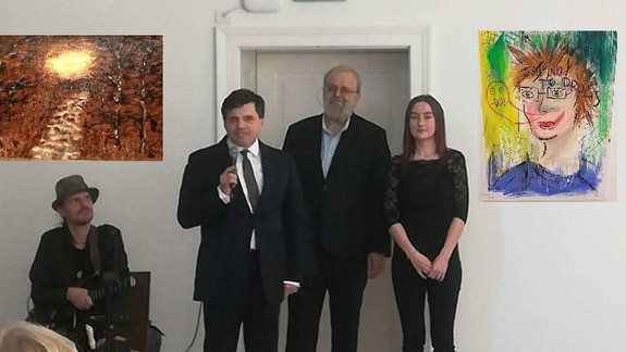 FOTO: Exminister školstva Peter Plavčan začal maľovať obrazy – vystavuje ich  na Bratislavskom hrade!