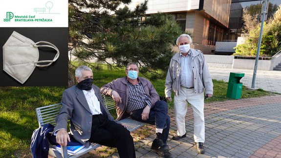 Petržalka ponúka obyvateľom nad 65 rokov respirátory - kde a ako si ich môžu prevziať?