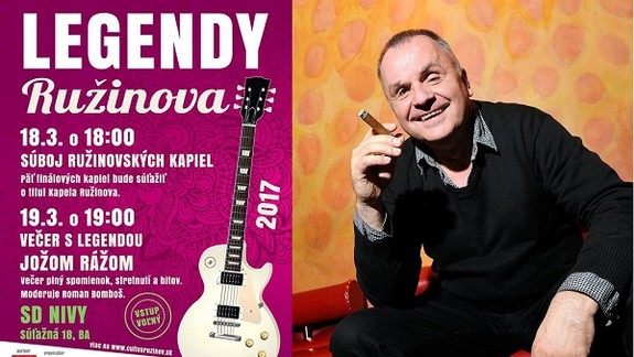 V spoločenskom dome Nivy sa predstavia hudobné legendy Ružinova a Jožo Ráž 