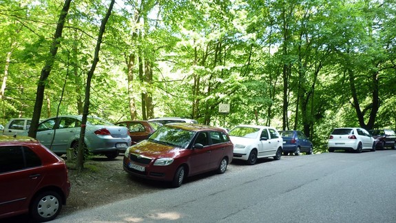 FOTO: Okolie rybníkov na Železnej studničke by podľa Mestských lesov nemalo slúžiť ako parkovisko