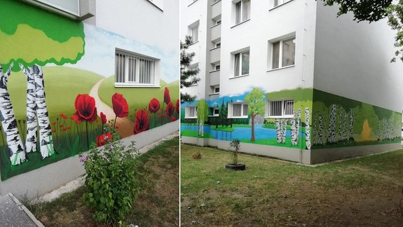 FOTO: Toto je ozaj nádhera - obyvatelia Jašíkovej ulice si nechali vyzdobiť svoj dom takýmito grafitmi
