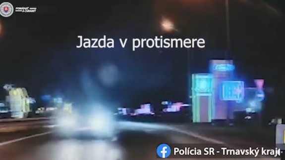 VIDEO: Opitý Bratislavčan sa rútil v protismere po R1!