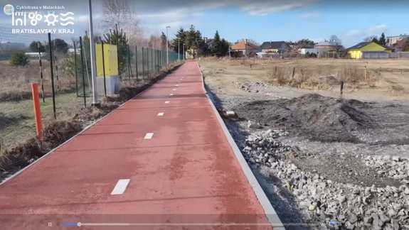 V Malackách pribudla nová cyklotrasa, meria 2,66 kilometra