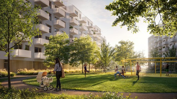 Premena petržalského kopca: Ukázali prvú etapu projektu Slnečnice Nové viladomy