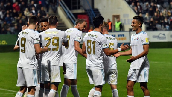 Futbalový Slovan vezie 3 body z Michaloviec po víťazstve 1:0, keď sa presadil Šporar