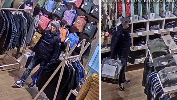 FOTO: Polícia hľadá muža, ktorý si potrpí na značkové bundy - mohol by objasniť ich krádež!