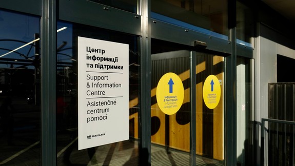FOTO Na Bottovej otvorili veľkokapacitné centrum pomoci pre utečencov z Ukrajiny, fungovať bude nonstop