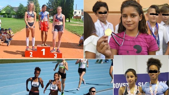 FOTO: Rómske dievčatko v balerínkach sa dnes stalo žiackou majsterkou SR v behu na 1500 metrov!