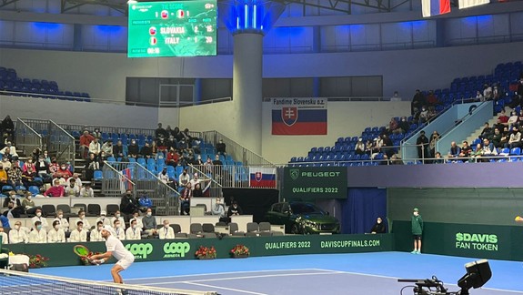 Davis cup: Slovensko - Taliansko 2:2, Horanský prehral so Sinnerom