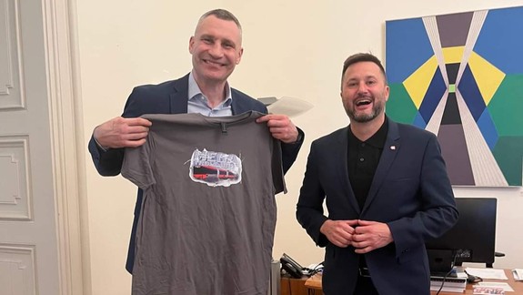 Starosta Kyjeva V. Kličko navštívil Bratislavu, poďakoval sa za podporu