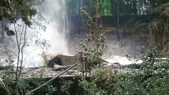 FOTO Požiar na Železnej studničke: Plamene pohltili opustenú budovu