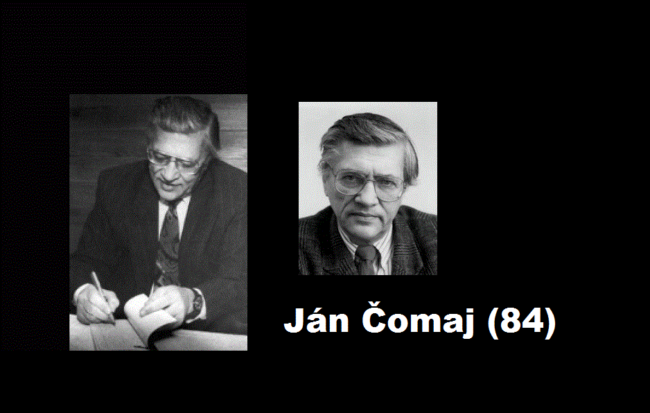 Vo veku 84 rokov zomrel spisovateľ a novinár Ján Čomaj