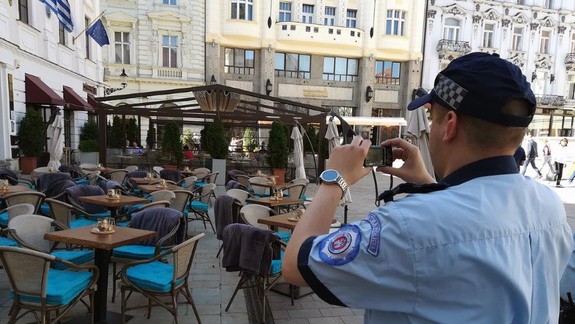 Mestskí policajti kontrolovali terasy v centre mesta, väčšinu ich majitelia prevádzkovali neoprávnene