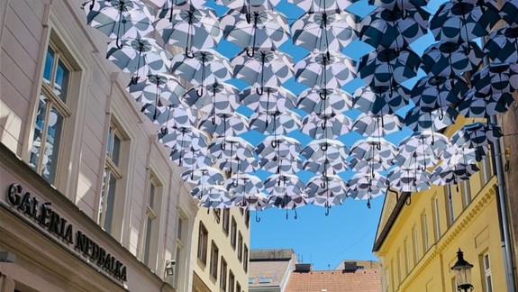 Vraciame sa do normálu: Nedbalovu ulicu opäť skrášľujú dáždniky