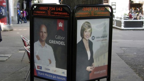 Reklamné zariadenia PRE SENT sú umiestnené v rozpore s pravidlami