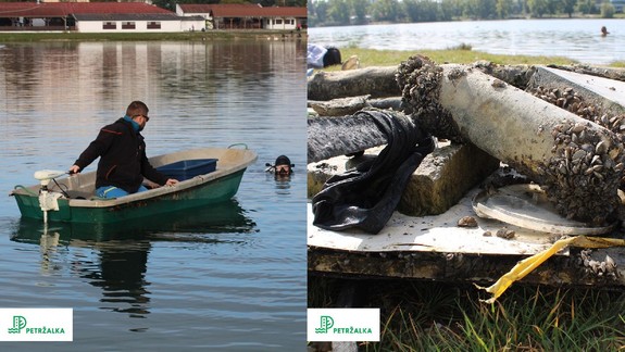 Veľký Draždiak má opäť o čosi čistejšie dno - vylovili z neho aj 10-metrovú tyč!