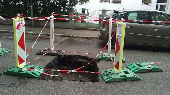 Prepadnutú cestu na Šoltésovej už opravujú