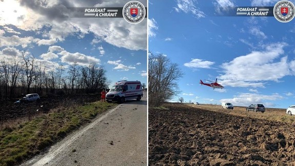 FOTO: Na ceste Budmeríc na Báhoň vyletelo auto z cesty a 55-ročná vodička nehodu neprežila!