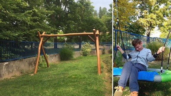 FOTO a VIDEO: Bezohľadný zlodej ukradol z DSS Sibírka hojdacie hniezdo, ale policajti ho vypátrali...