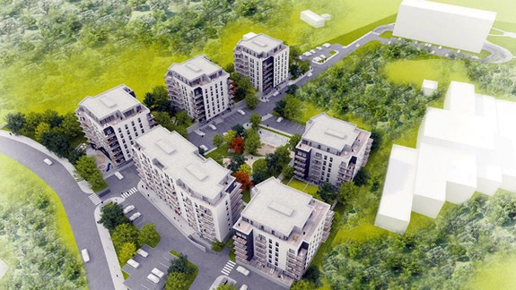 V Cubicon Gardens bude 377 bytov, väčšina z nich nájomných