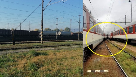 V odstavnom depe sa zrazili dve vlakové súpravy, takže viaceré rýchliky poobede meškali...