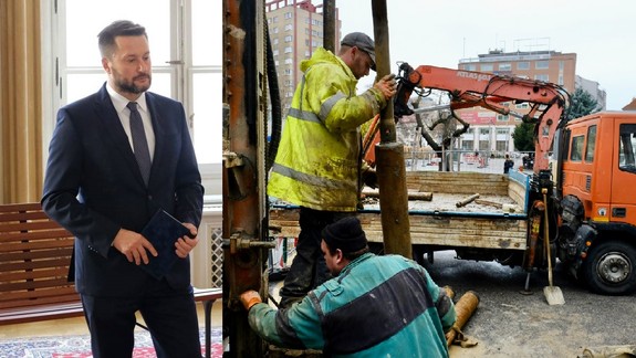 Začali prípravné práce pre komplexnú obnovu Námestia SNP a okolia - Vallo vysvetľuje, prečo tam vŕtajú...