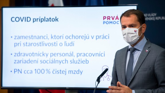 Vláda predstavila prvú pomoc a kompenzácie výpadkov príjmov pri druhej vlne