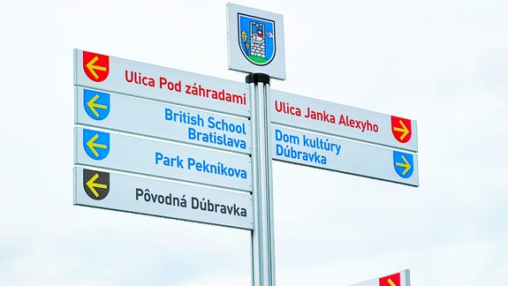 V Dúbravke sa zorientujete ľahšie, navigujú vás nové tabuľky