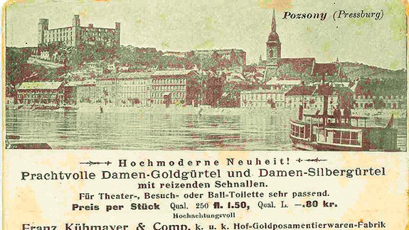 Kühmayerova pohľadnica bola reklamou