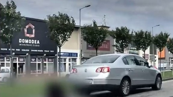 VIDEO: Policajti dali prednosť chodkyni na priechode a druhé auto ju zrazilo!
