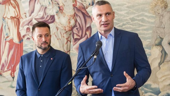 Starosta Kyjeva V. Kličko navštívil Bratislavu, stretol sa s primátorom M.Vallom