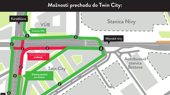 Pozor, na Nivách platia pre chodcov nové obmedzenia