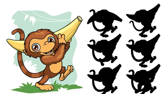 Nájdi správny tieň. (6. časť)